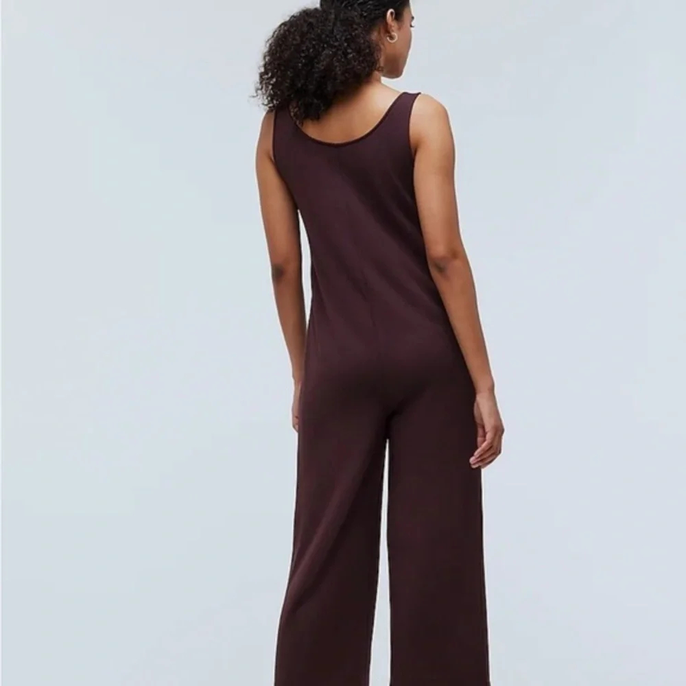 MADEWELL •  Soft Pull-On Jumpsuit, Maroon • X-SMALL